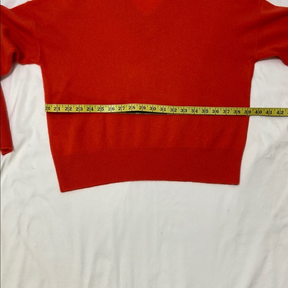 Madewell Women’s Orange,Cashmere,V-Neck Long Sleeve Sweater.Size- Medium - Picture 7 of 14